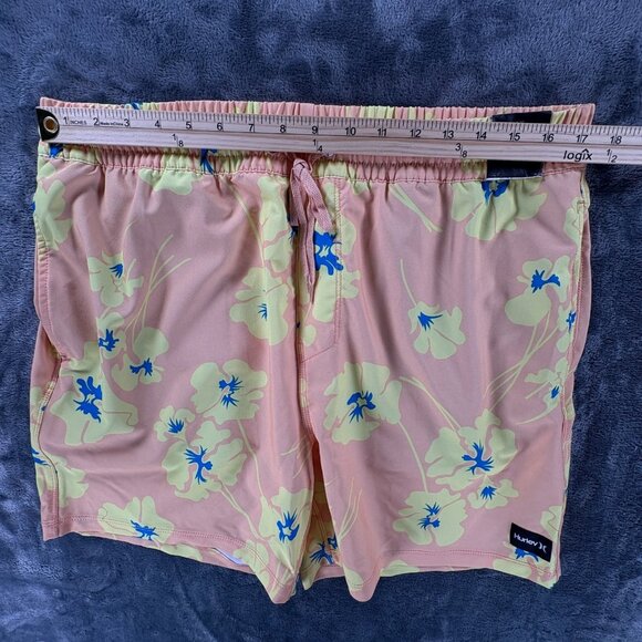 Hurley Cannonball Volley Shorts Men XL Tie Dye Floral 17" Hawaii Swim Trunks NWT - Picture 7 of 11